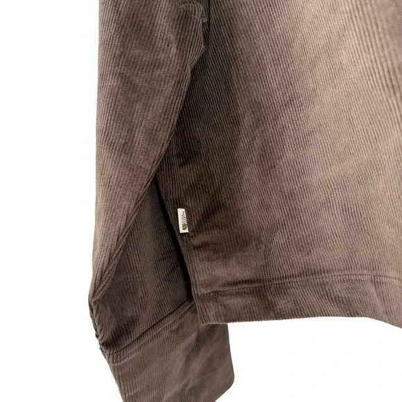 The North Face Womens Utility Cord Shacket Coal‎ Brown Relaxed Fit XL